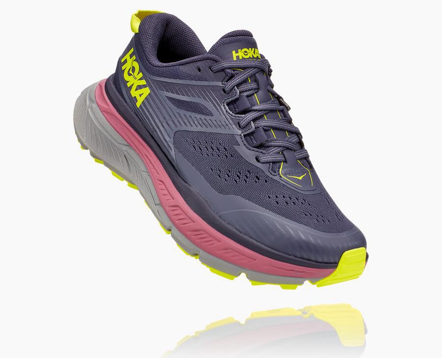 Hoka Womens Trail Shoes NZ - Hoka One One Stinson Atr 6 Navy (XDL460923)